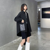 Personalized Stitching Design Loose Shirt